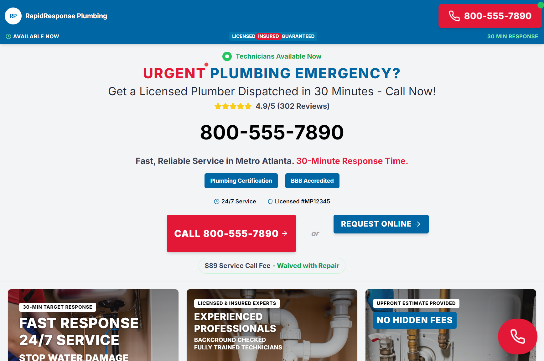 RapidResponse Plumbing